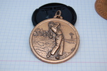 Медаль Гольф Seniors March 2003 Ceril Taylor. 57мм, фото №2