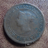 1/2 пол цента 1870 Цейлон     (М.3.5)~, фото №6