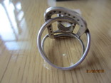 Кольцо серебро 925 горски хрусталь, фото №6