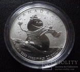 20 долларов 2016 Канада снеговик UNC серебро 999,9 пр., фото №2