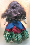 Кукла фарфоровая коллекционная париковая Цыганка 43 см, фото №6