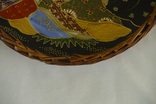 Японская тарелка сатсума пр. 1945 - 50 гг В оплёте, фото №3