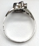 Кольцо, аметист, цирконы, позолота, фото №6