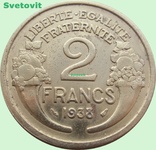 112.Франция 2 франка, 1938 год, фото №2