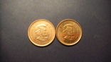 1 цент Канада 2004 (два різновиди) цинк і сталь, фото №3