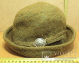 Фетровая-тёплая,шляпка женская из СССР фирмы Ладога, фото №3