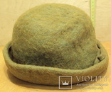 Фетровая-тёплая,шляпка женская из СССР фирмы Ладога, фото №7