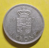 1 крона, 1976 р. Данія, фото №2