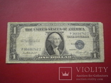 США 1935 рік (Е) 1 долар (срібний сертифікат)., фото №2