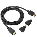 Кабель HDMI-HDMI 1.5 м (v1.4) micro,mini,HDMI, numer zdjęcia 2
