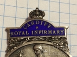 Знак Cardiff Royal Infirmary Кардифф Англия 1921 г серебро, фото №7