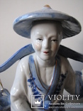 Статуэтка Китаец с коромыслом и ведрами, фото №5