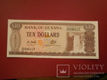 Гаяна 1992 рік 10 доларів UNC., фото №2