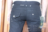 Джинсы-брюки новые черные OXALIS  W32 L34 талия 86см     см, фото №3