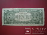 США 1957 рік 1 долар (банкнота заміщення)., фото №3
