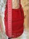 Красная сумочка 1950-1960 год., фото №6