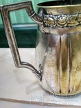 Молочник изящный клеймо серебрение, фото №11