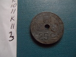 25  центов  1943  Бельгия   (К.11.3)~, фото №2