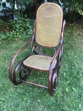 Антикварное кресло -качалка примерно 1900-1930 год., фото №7