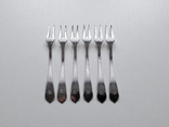 Серебряные закусочные вилочки, фото №4