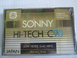 Аудио кассета новая SONNY HI-TECH C90 JAPAN, фото №10