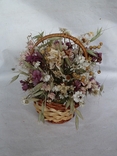 Корзинка с сухими цветами, фото №3