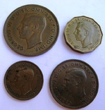 Великобритания, комплект фартинг - 1/2 фунта *8 монет (1929-1937), фото №9