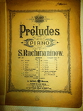 Ноты.до 1917 года.с.рахманинов.прелюдия.издатель а.гутхейль, фото №2