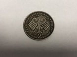 Монета 2 марки Германии 1971 г. G (Конрад Аденауэр), фото №6