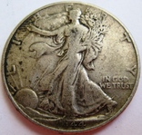 США, 1/2 доллара 1944 "Идущая свобода", фото №2