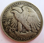 США, 1/2 доллара 1944 "Идущая свобода", фото №3