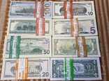 Сувенирные деньги Доллары 8 пачек, фото №3