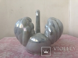 Большая ваза- лебедь, размер 25 на 20 и на 21 см., фото №3