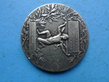 Настольная медаль. Франция. 1908 год., numer zdjęcia 3