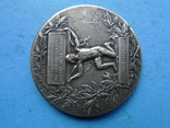 Настольная медаль. Франция. 1908 год., фото №4
