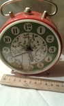 Часы-будильник "Янтарь" с дятлом-маятником...  новые, фото №10
