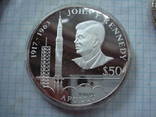 Ниуэ 50 долларов 1993г Кеннеди, Аполло, 5 унций чистого серебра, фото №2
