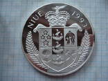 Ниуэ 50 долларов 1993г Кеннеди, Аполло, 5 унций чистого серебра, фото №3