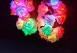 Гирлянда Розы на батарейках. 5 метров. Разноцветная. Светодиодная переносная. Автономная, фото №3