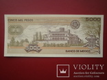 Мексика 1987 рік 5000 песос UNC., фото №3