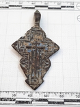 Большой крест " лепесток" с эмалями., фото №3