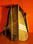 Рюкзак спортивный ADIDAS черно-серый малый, фото №4