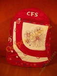 Рюкзак спортивный женский школьный CFS бардовый, фото №4