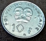 10 франків 1975 року Палінезія ФР., фото №2