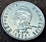 10 франків 1975 року Палінезія ФР., фото №3
