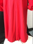 Пальто Винтажное 1930-1940 год.Шерсть яркого красного цвета.Подкладка-крепдешин., фото №5