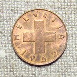1 раппен 1962 Швейцария, фото №2
