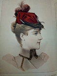 Дамские шляпки 1889-1897 год., фото №11