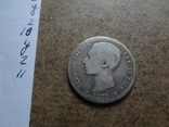 1 песета  1876  Испания  серебро  (У.2.11)~, фото №2
