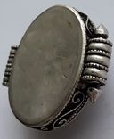 Старинный серебренный подвес-медальон, фото №7